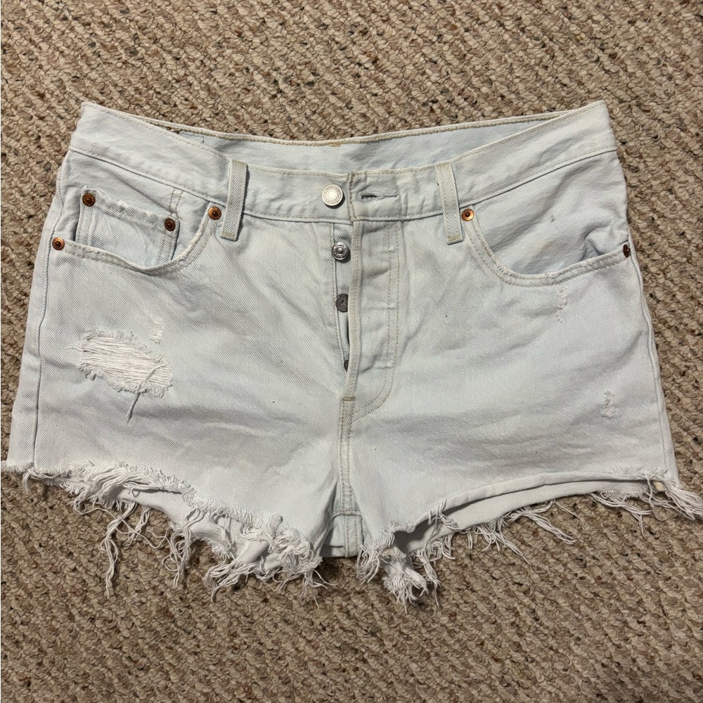 Levi's Light Wash Jean Shorts